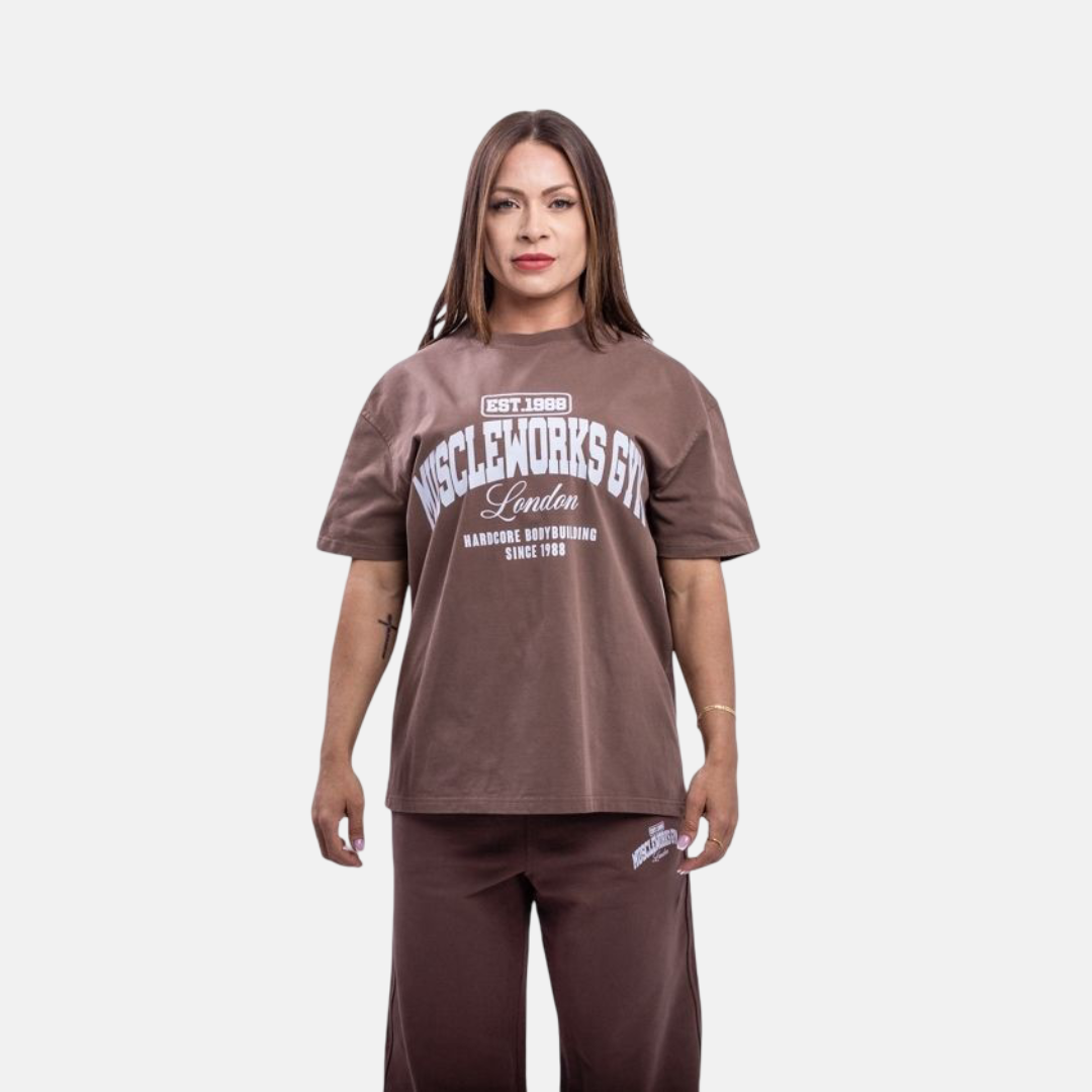 MW Oversized Brown T-Shirt