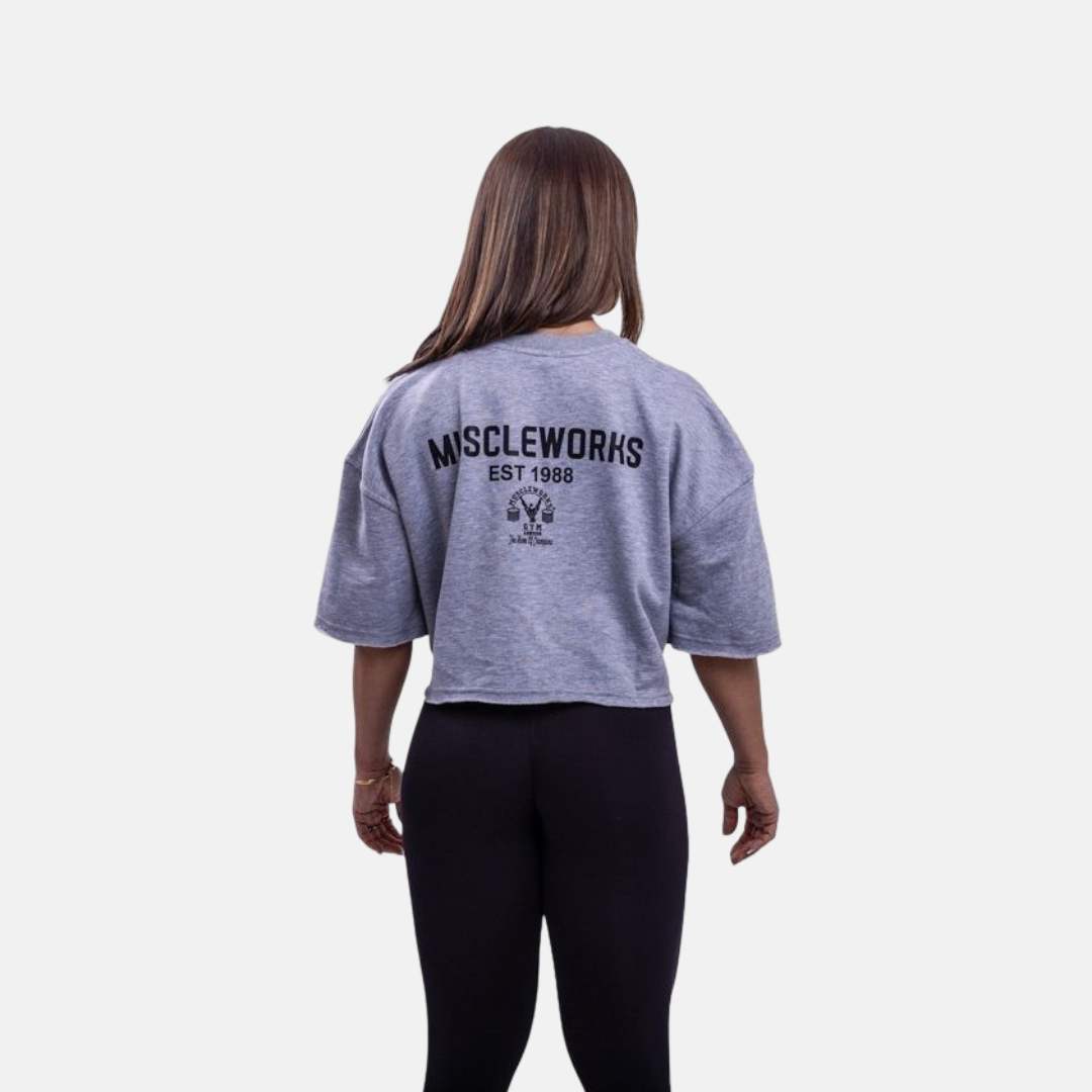 MW Oversized Cropped Flutter-Sleeve