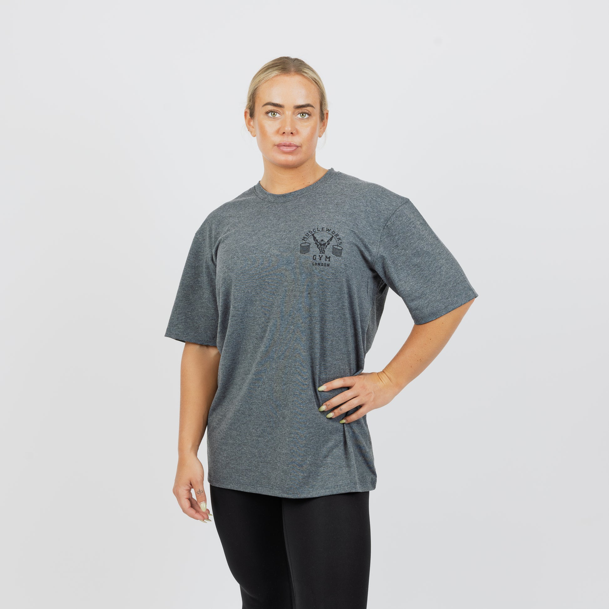 MW Womens Cotton T-Shirt Charcoal