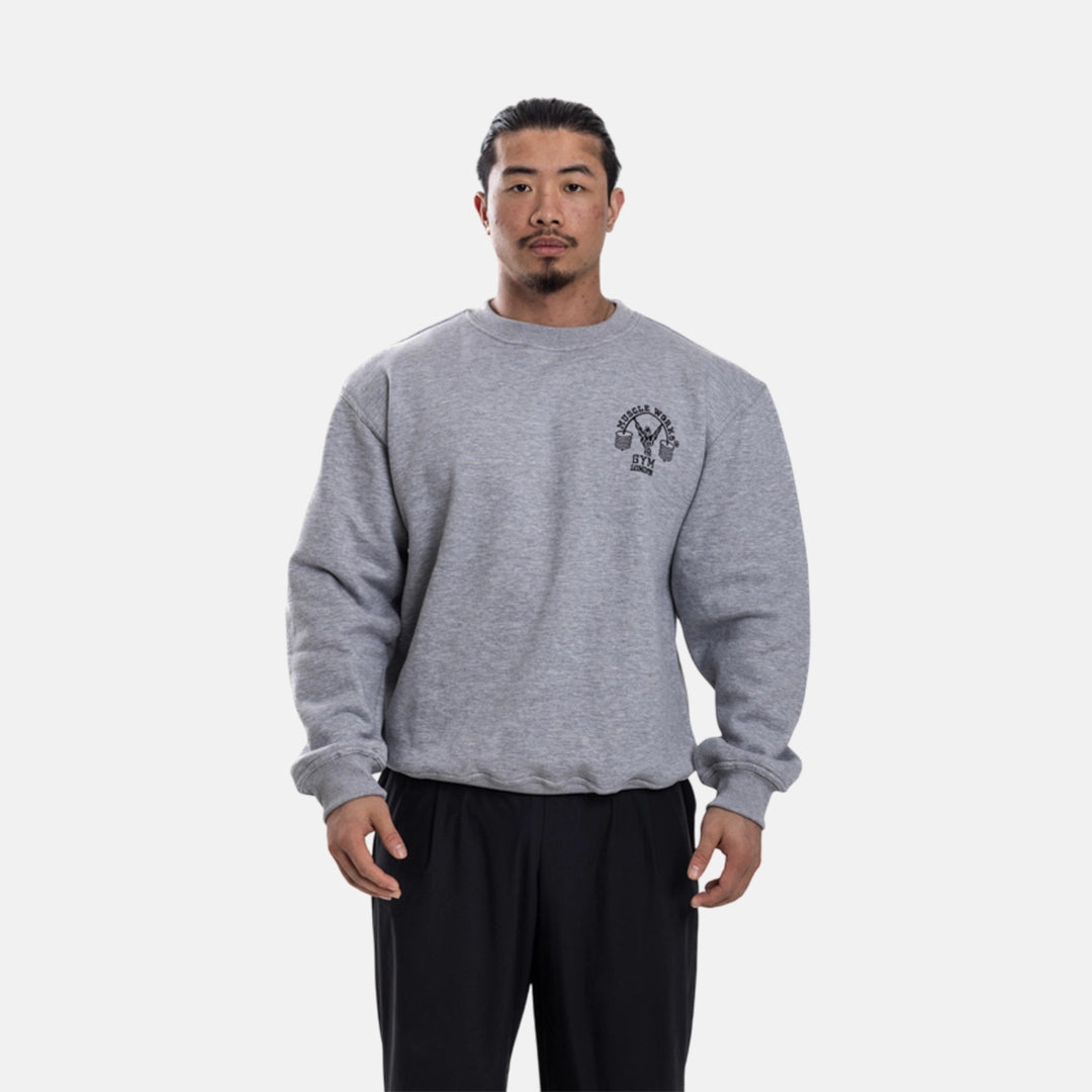 MW Crew Neck Grey With Black
