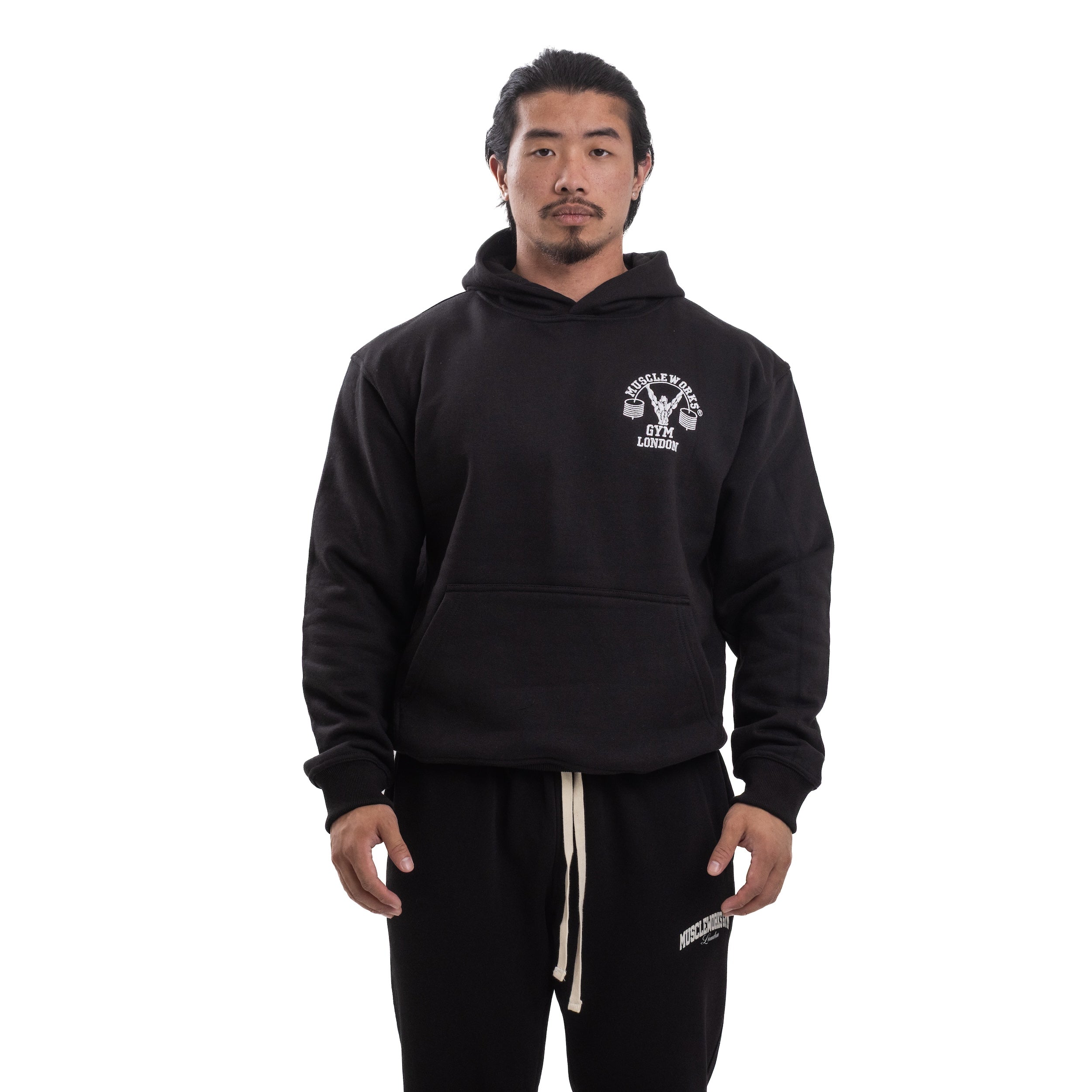Mw Classic Pullover Hoodie Black Mw Gym Apparel 