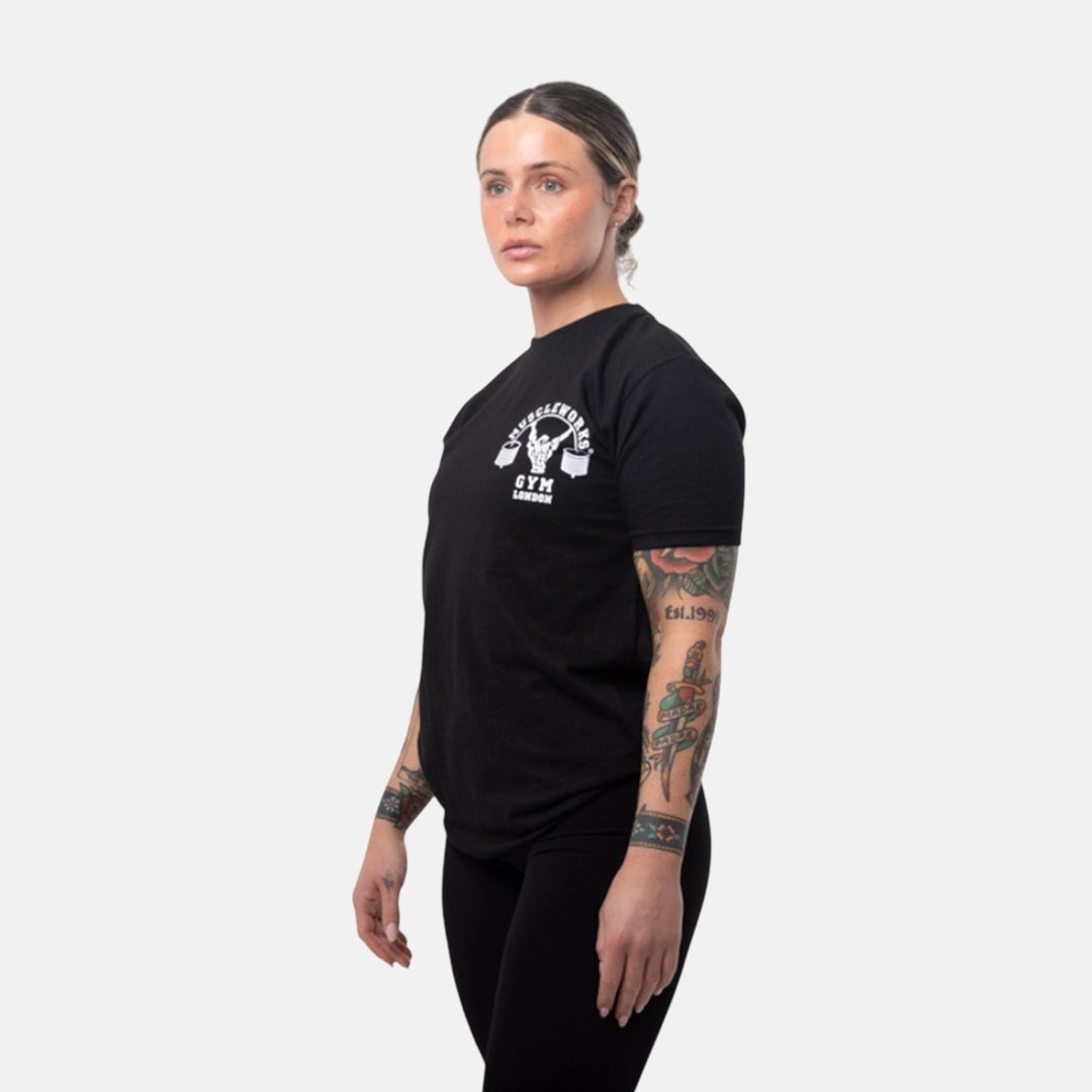 MW Womens Cotton T-Shirt Black