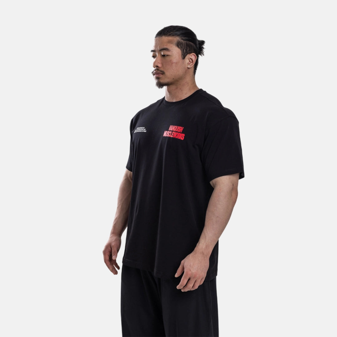 Vanquish X Muscleworks Black Oversized T-Shirt