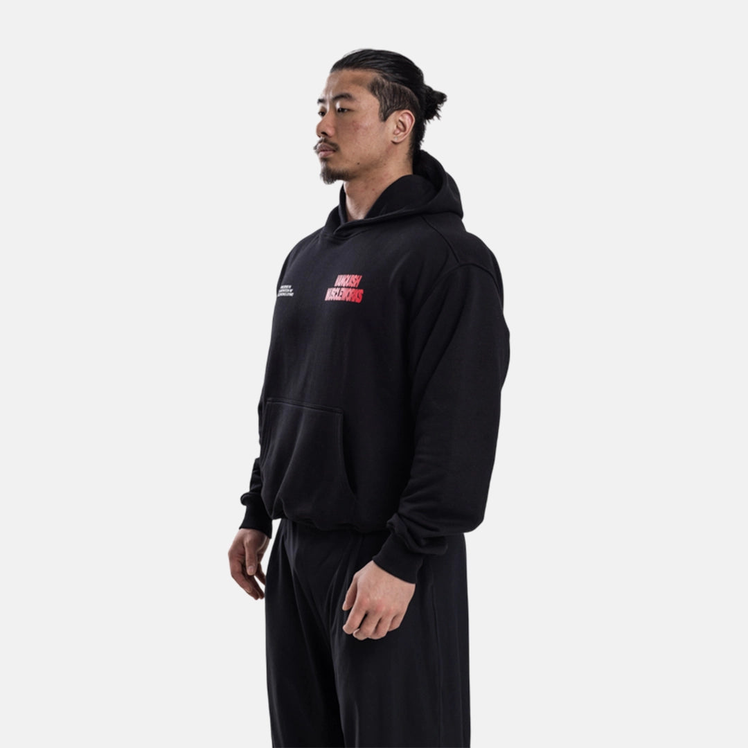 Vanquish X Muscleworks Black Oversized Hoodie