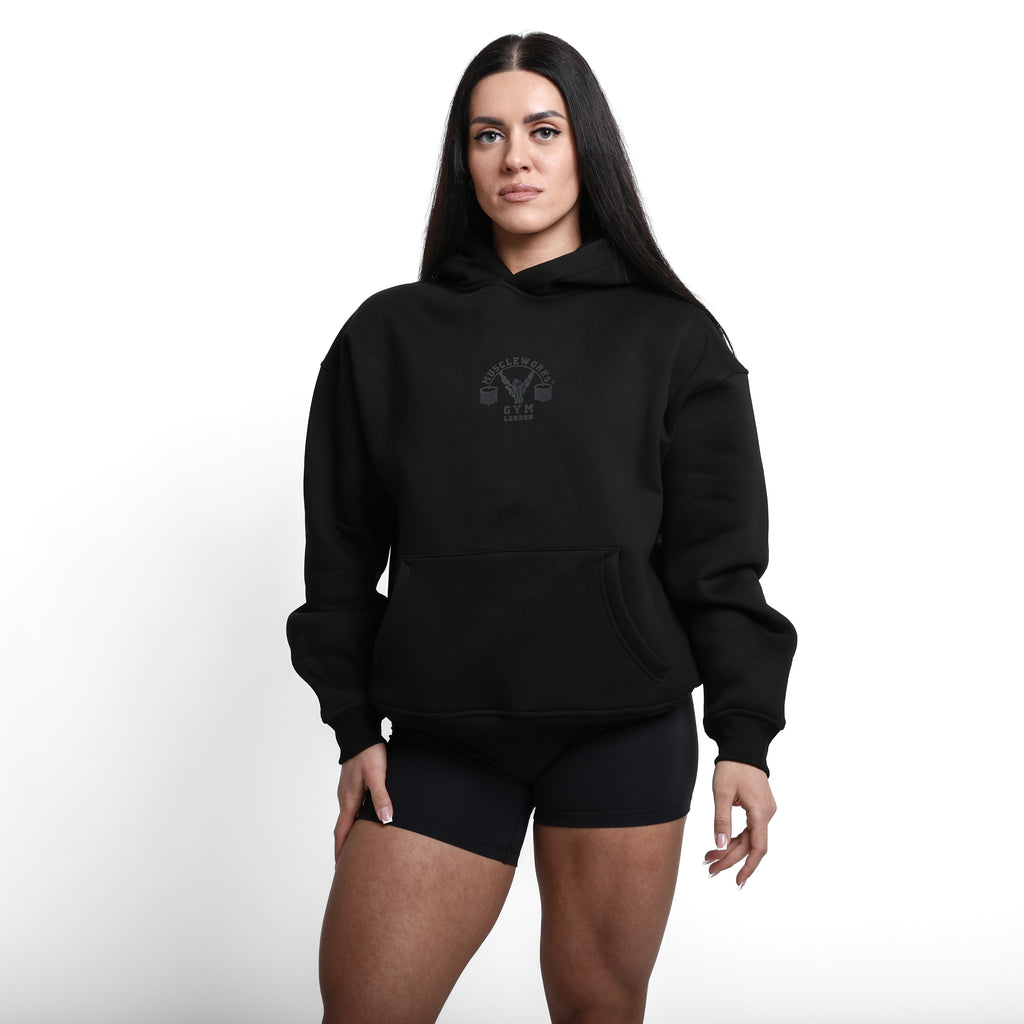 MW Oversized Boxy Hoodie Black V3