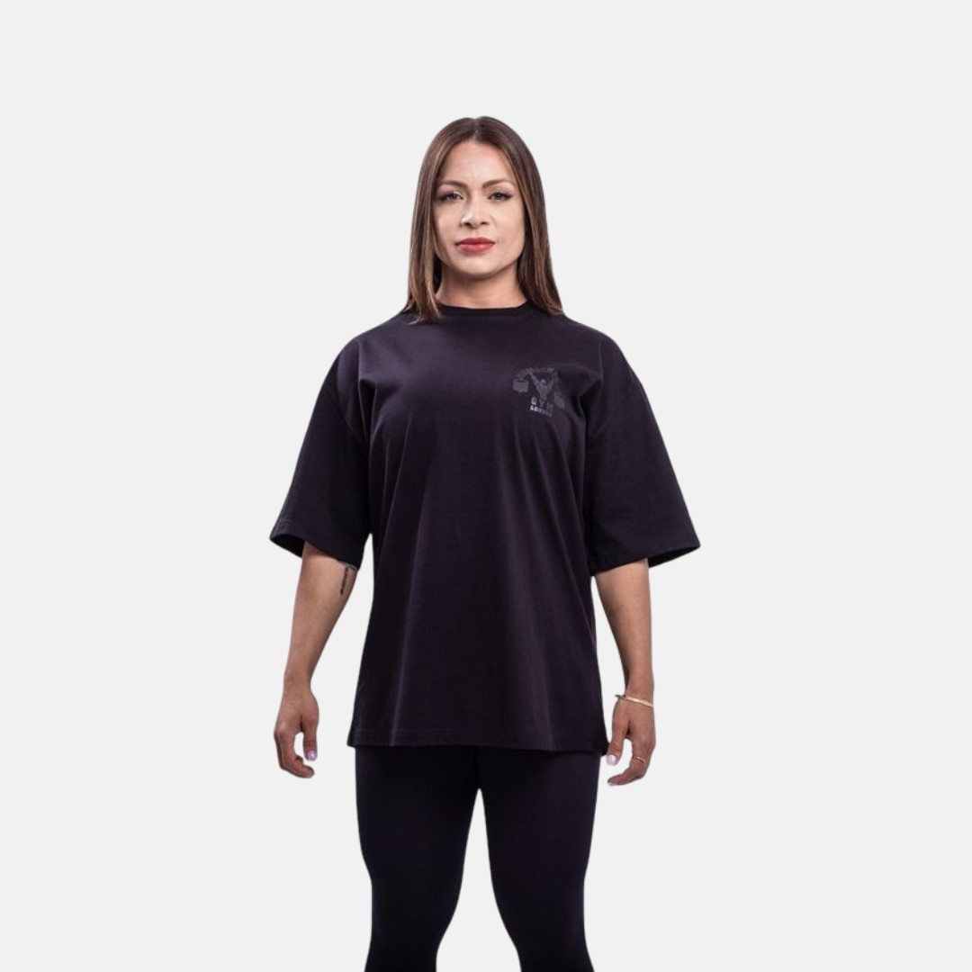 Mw MW Oversized Black On Black T-Shirt – MW Gym Apparel