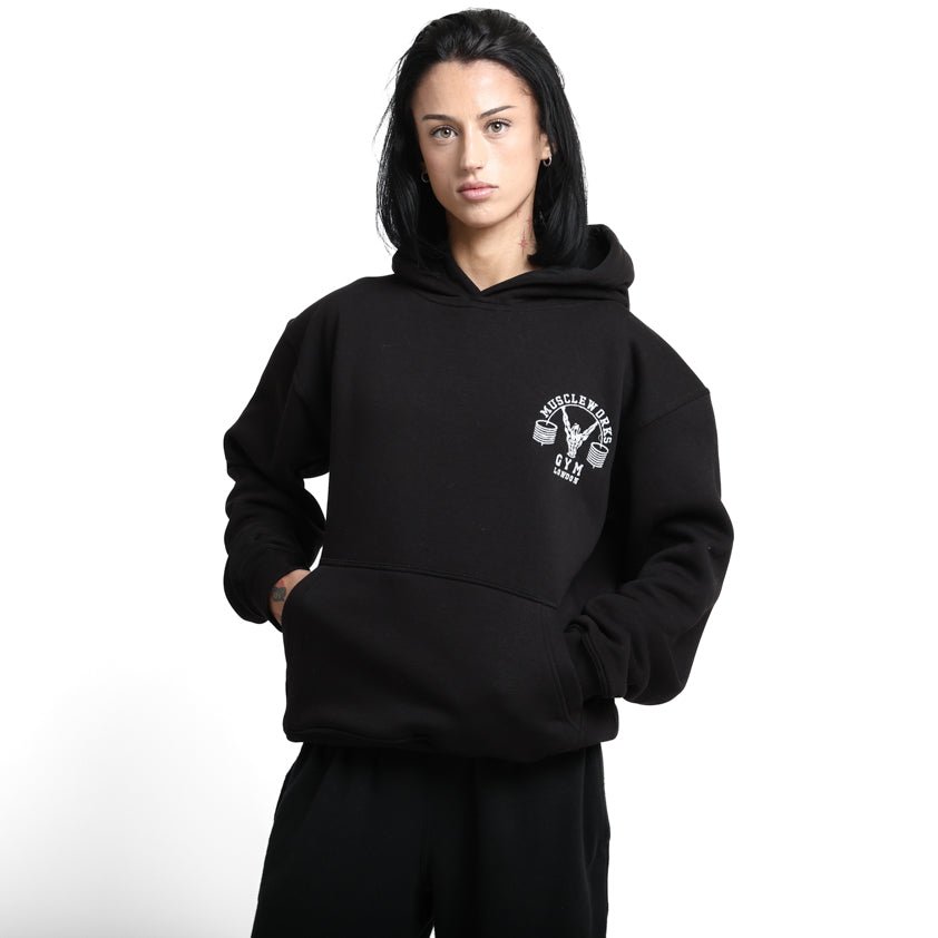 MW Women Classic Black Hoodie