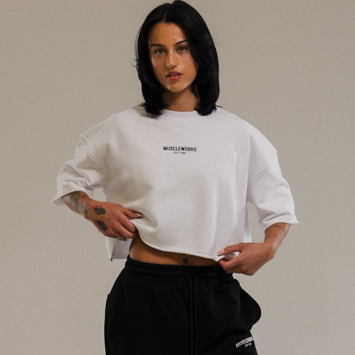 MW Zena Cropped Top White