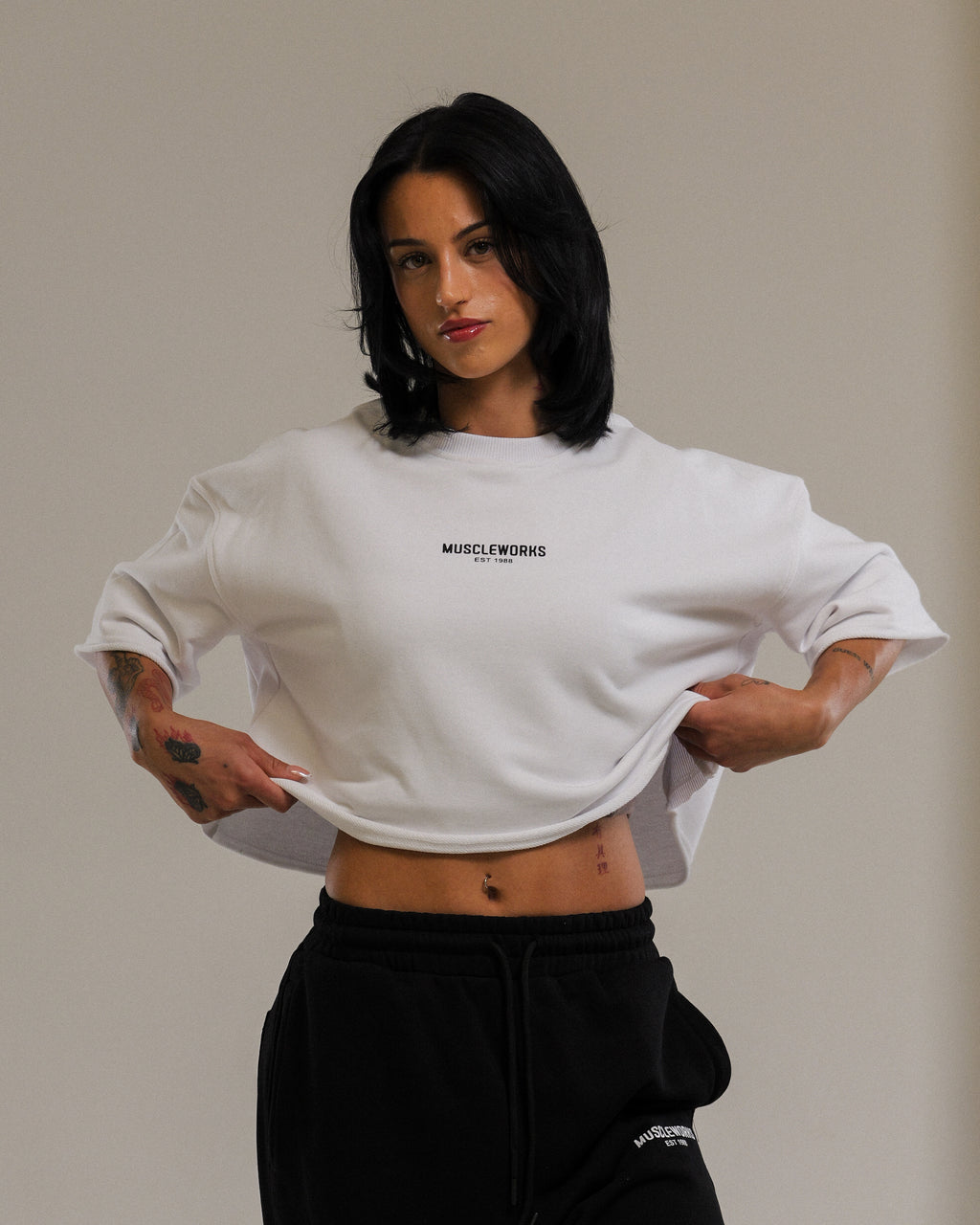 MW Zena Cropped Top White