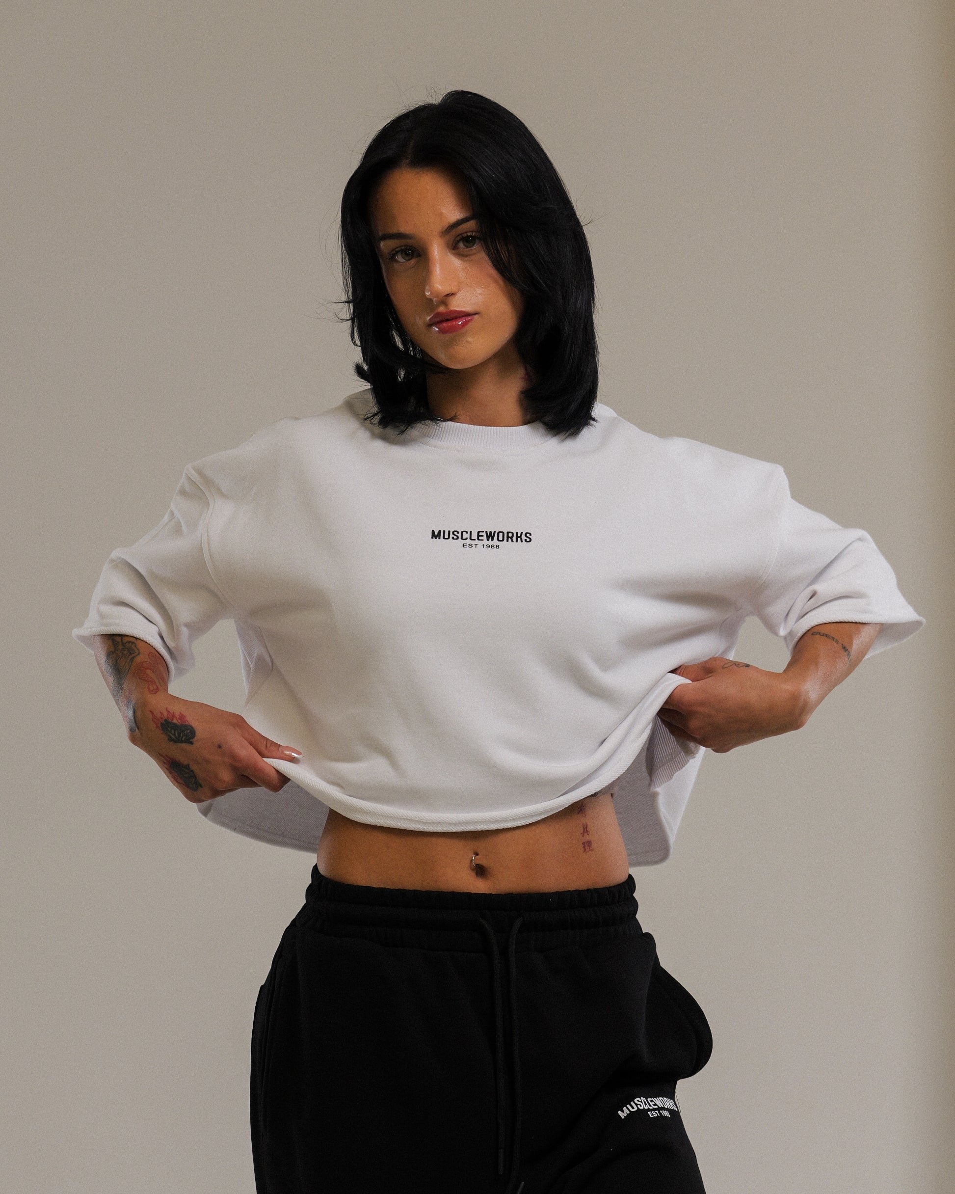 MW Zena Cropped Top White