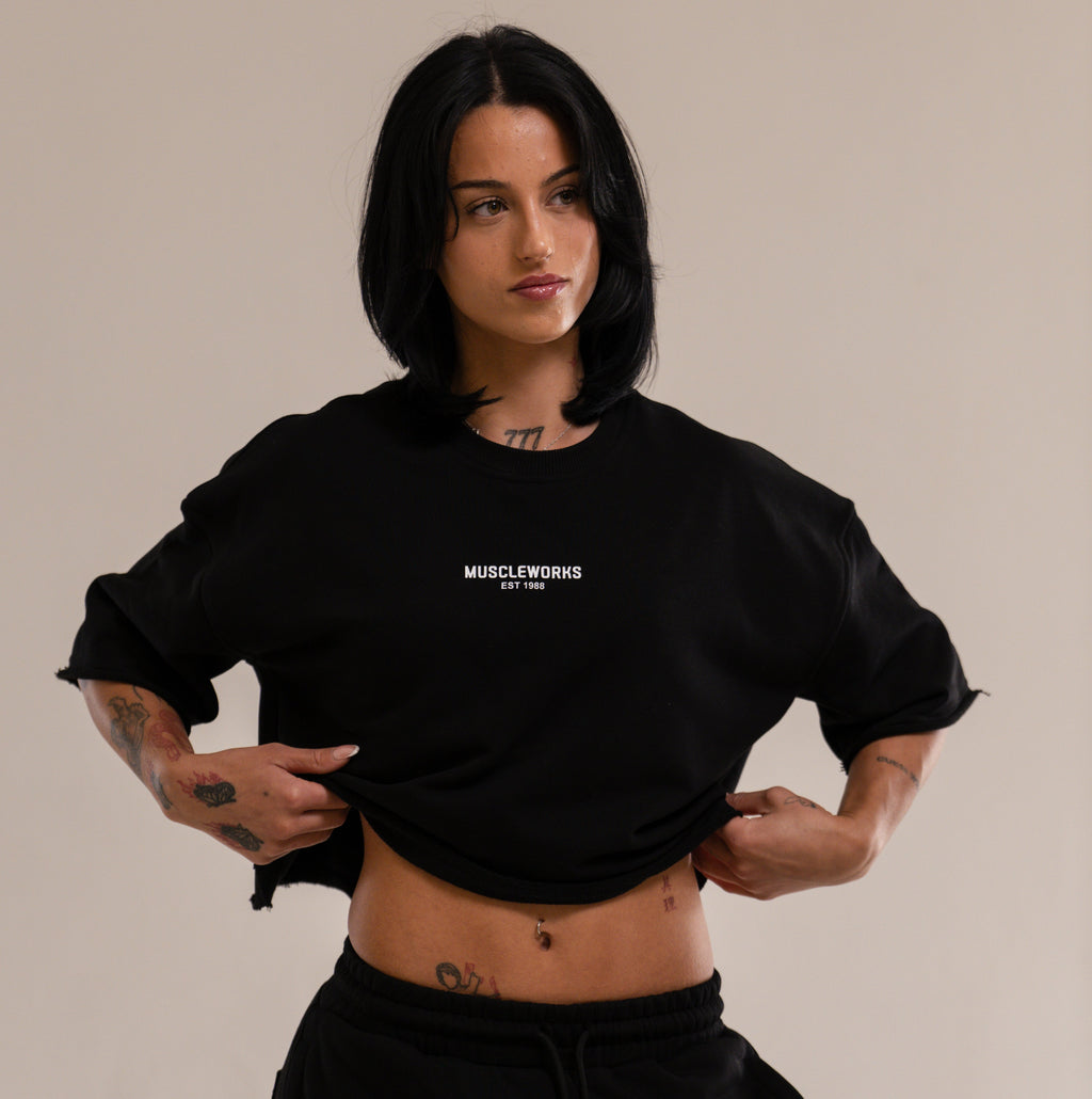 MW Zena Cropped Top Black
