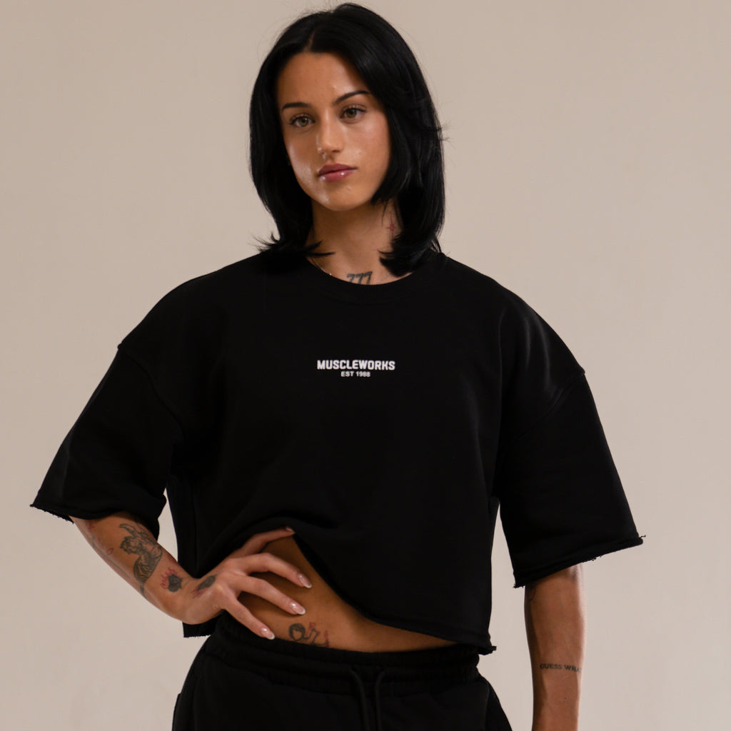 MW Zena Cropped Top Black