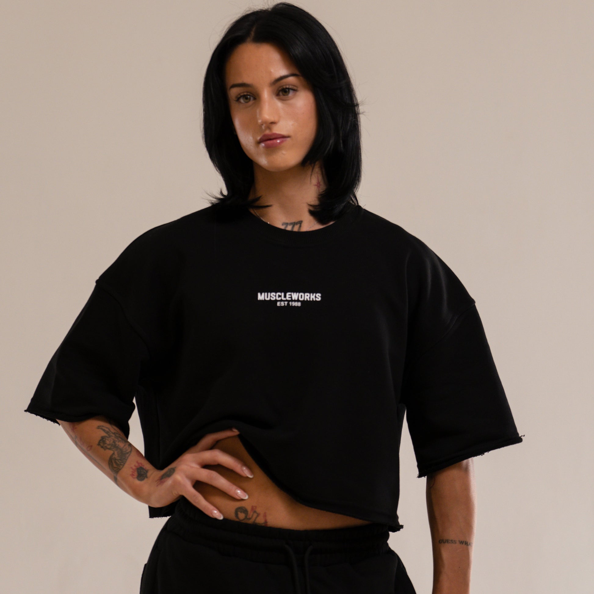 MW Zena Cropped Top Black