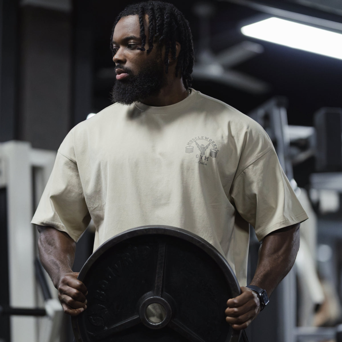 MW Spartan Edition Oversized T-Shirt – Warm Sand