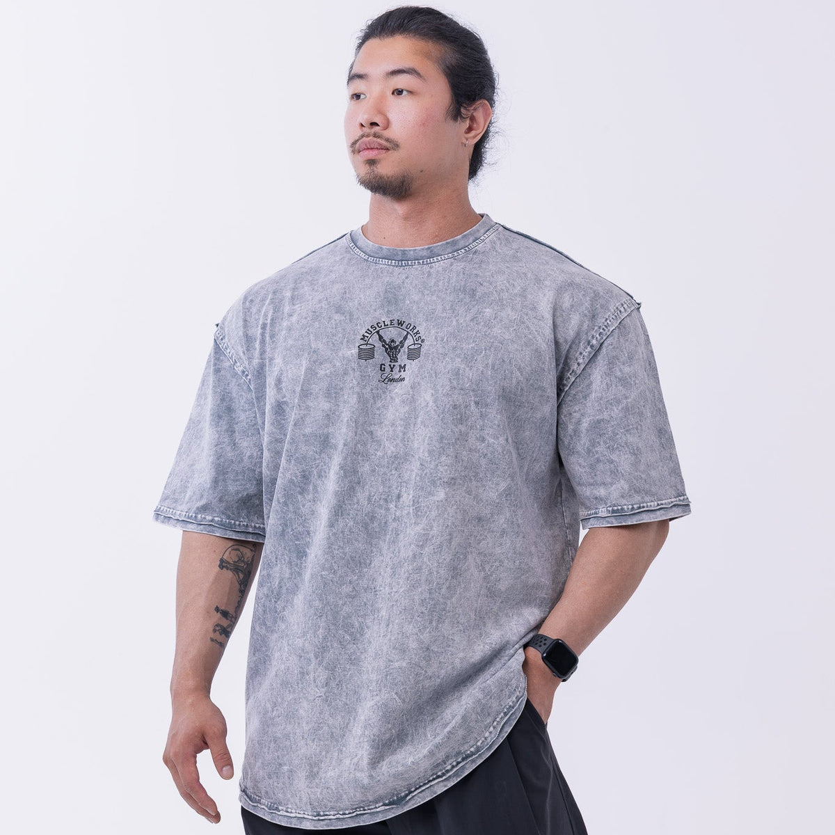 MW Oversized Washed Stone Mist