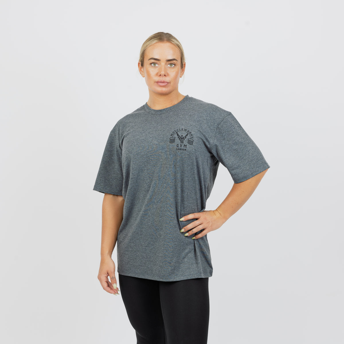 MW Womens Cotton T-Shirt Charcoal