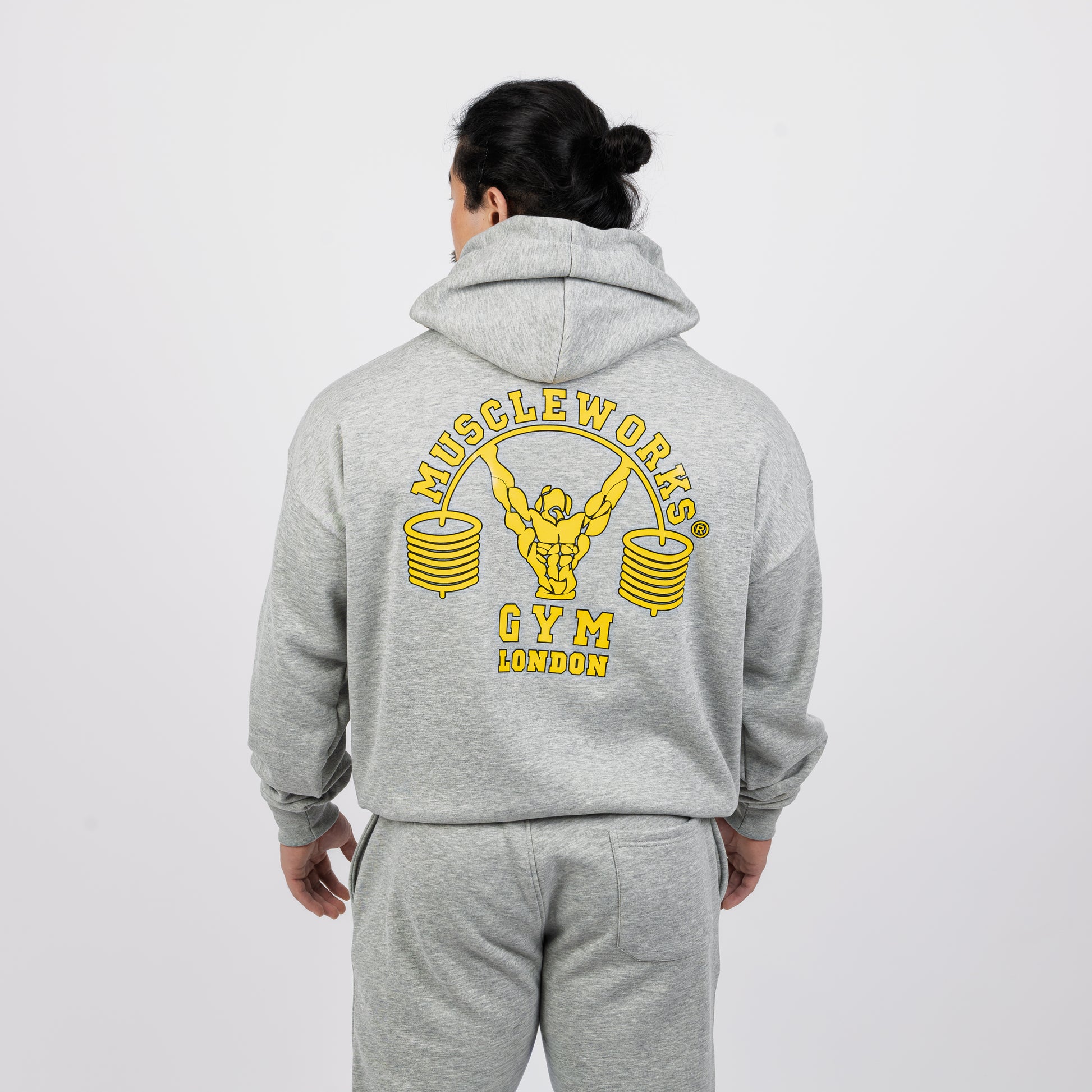 MW Oversized Zip Hoodie Grey Marl