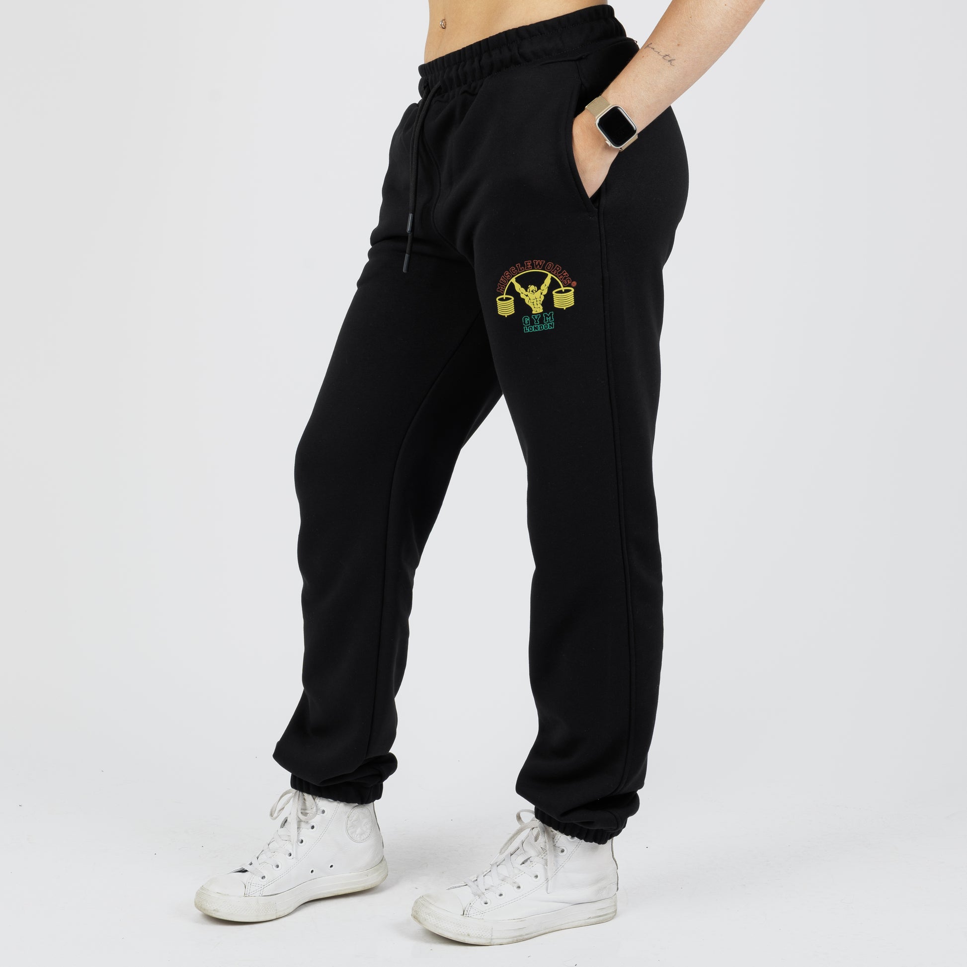 MW Relaxed Fit Joggers 3 Colour Way Black