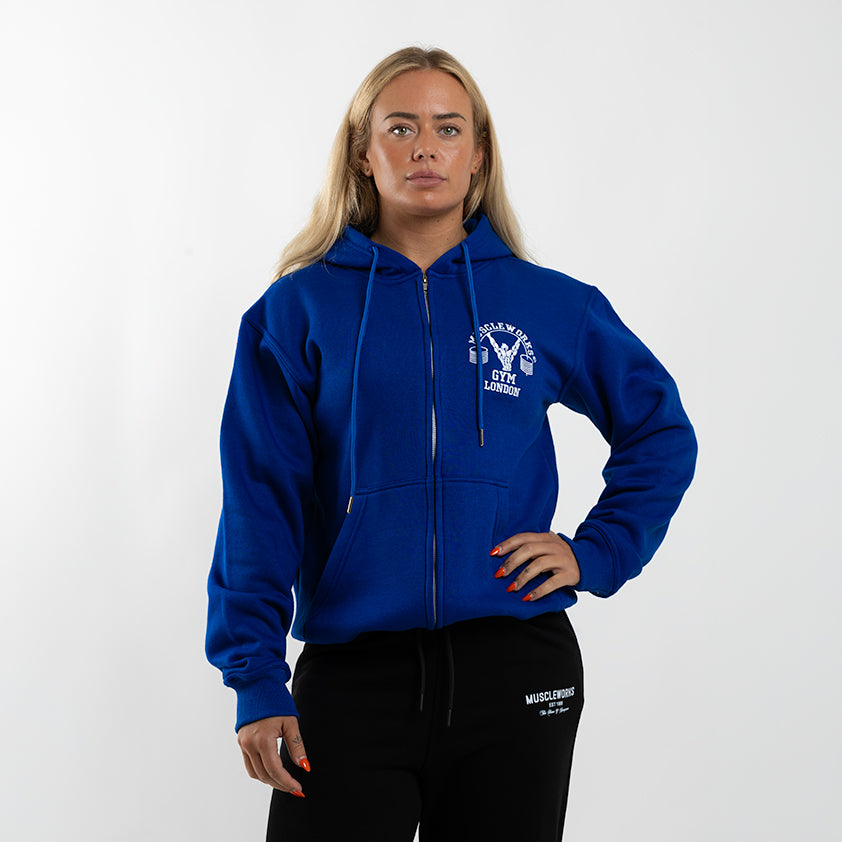 MW Zip Up Hoodie Royal Blue