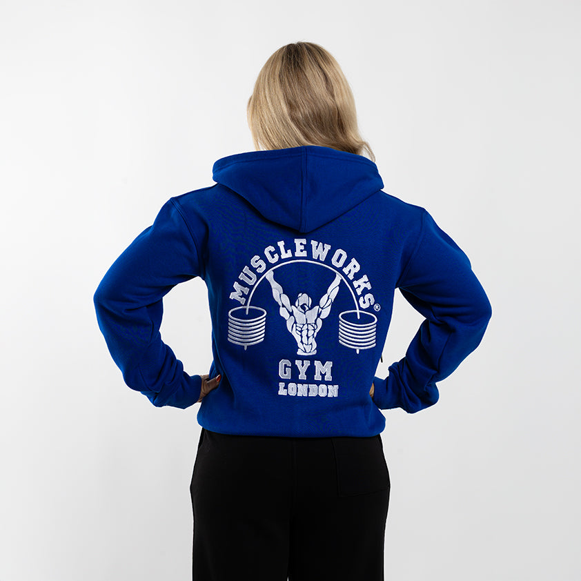 MW Zip Up Hoodie Royal Blue