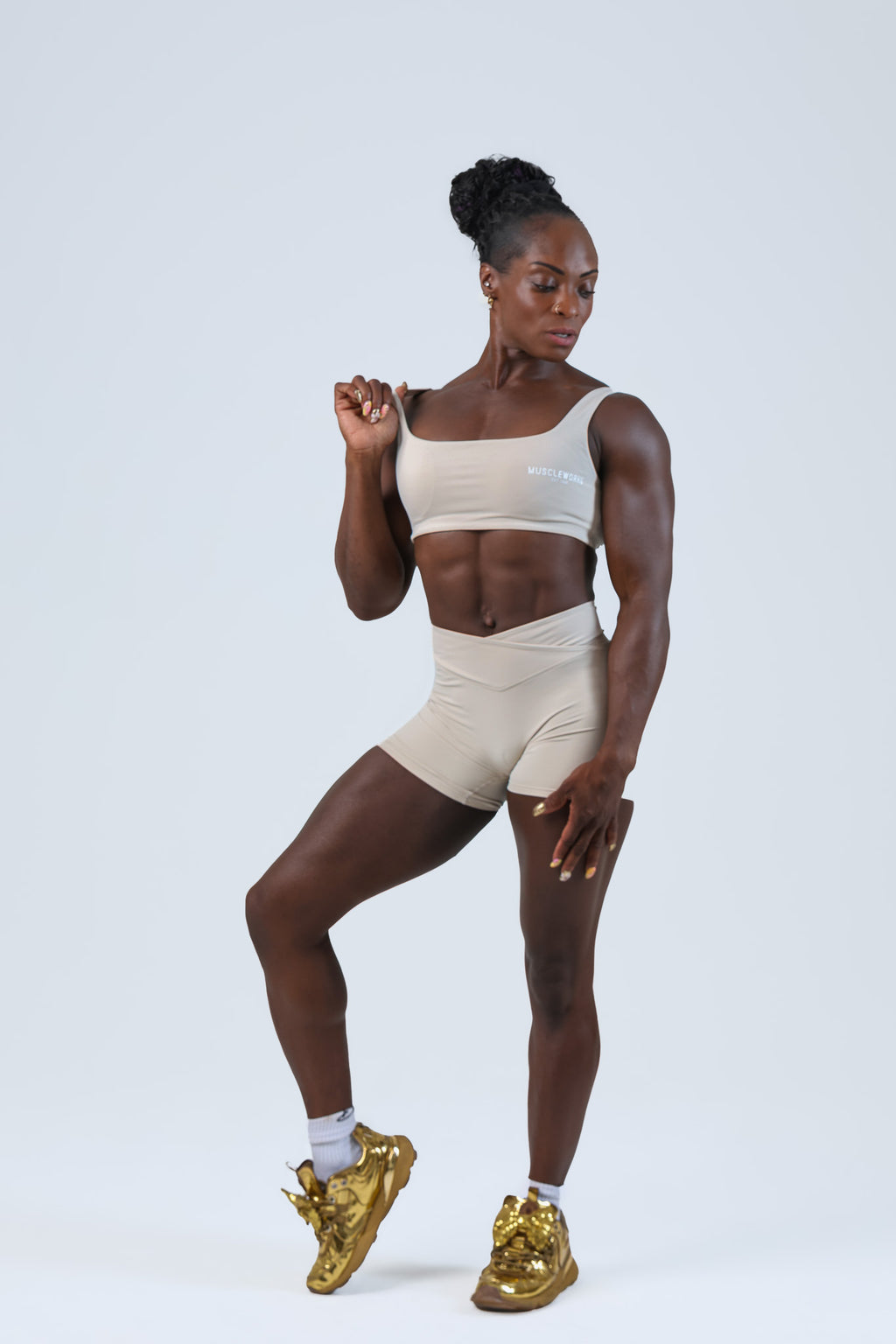 The Sienna Shorts – Ivory Beige