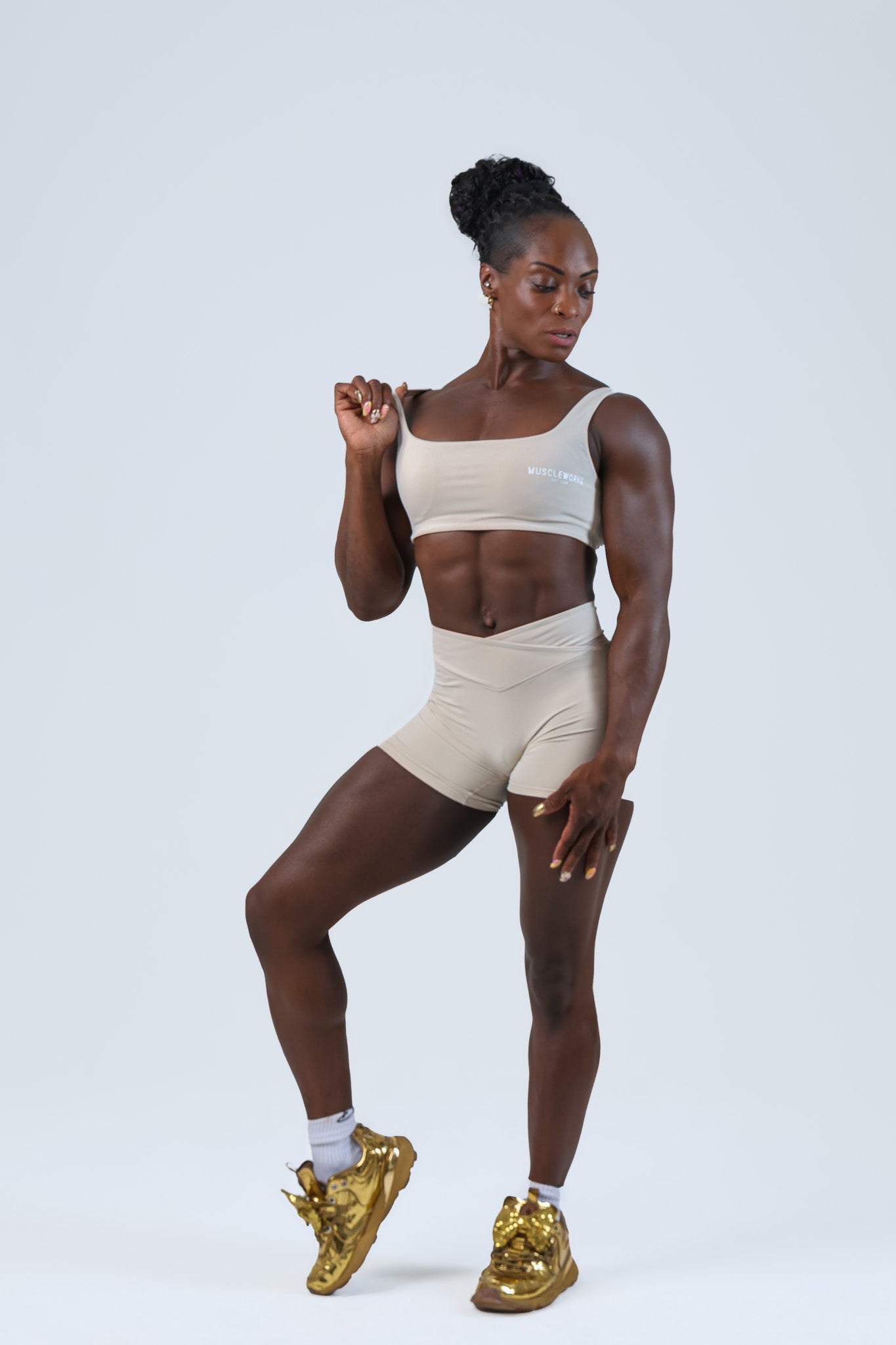 The Sienna Shorts – Ivory Beige