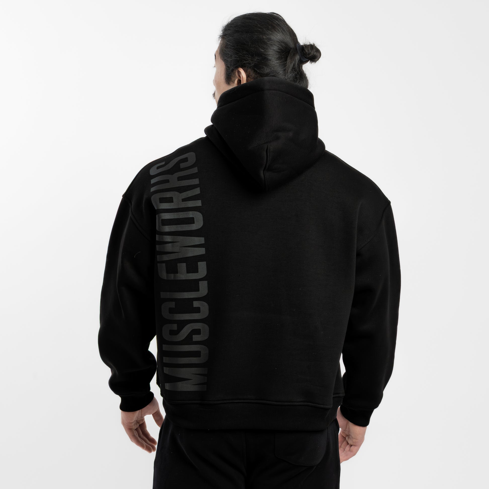 MW Oversized Boxy Hoodie Black V3