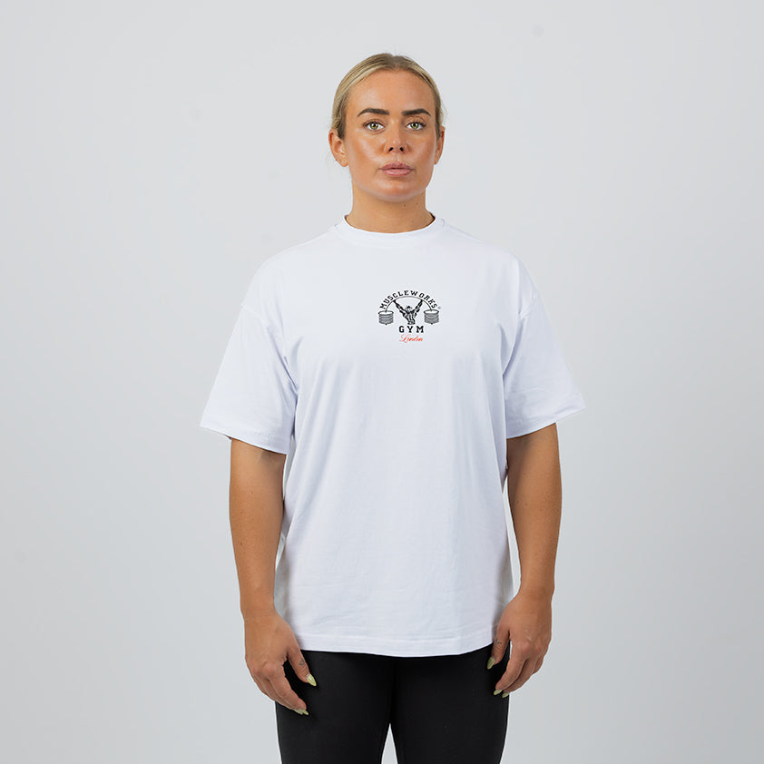 MW Oversized White Signature T-Shirt