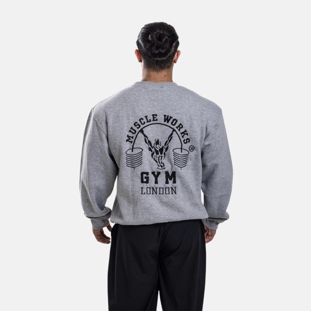 MW Crew Neck Grey With Black
