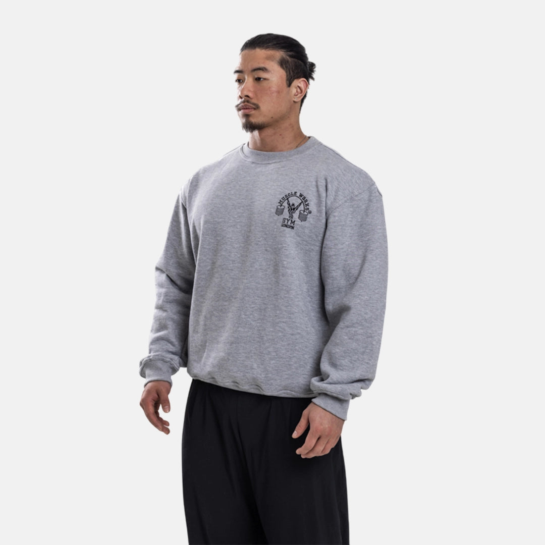 MW Crew Neck Grey With Black