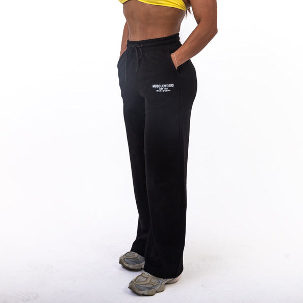 MW Wide leg Sweatpants Black