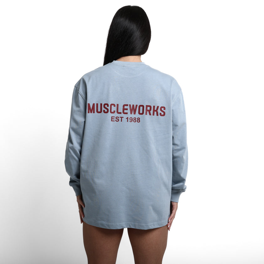 MW Oversized Long Sleeve Legacy 1988 Prada Blue