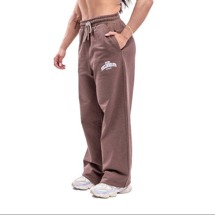 MW Wide leg Sweatpants GRNDD Brown