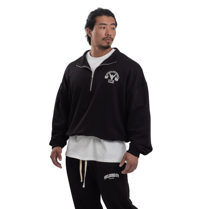 MW Quarter Zip Sweatshirt Black