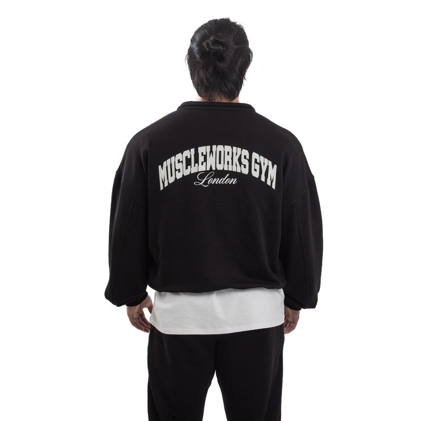 MW Quarter Zip Sweatshirt Black