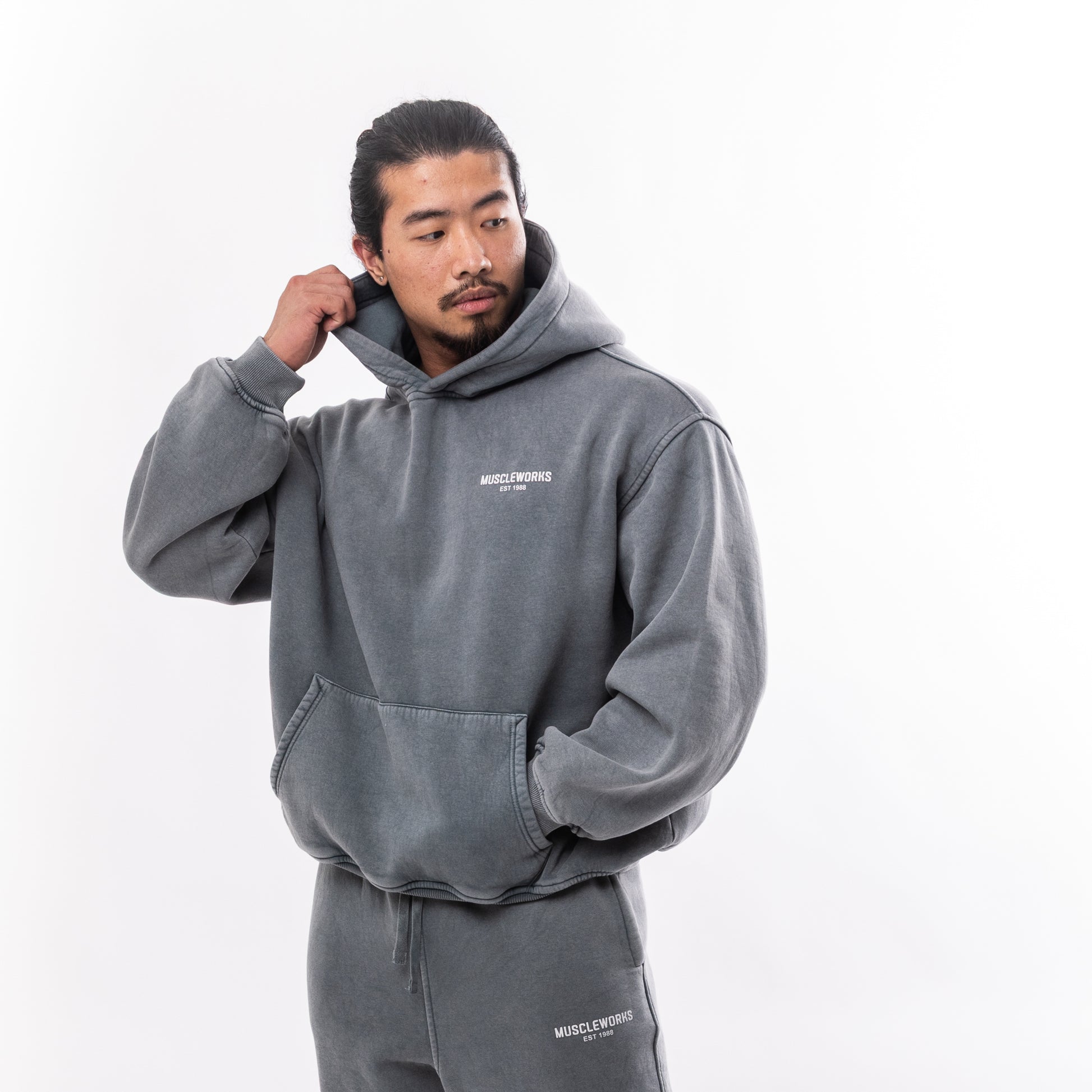 MW Oversize Vintage Washed Hoodie