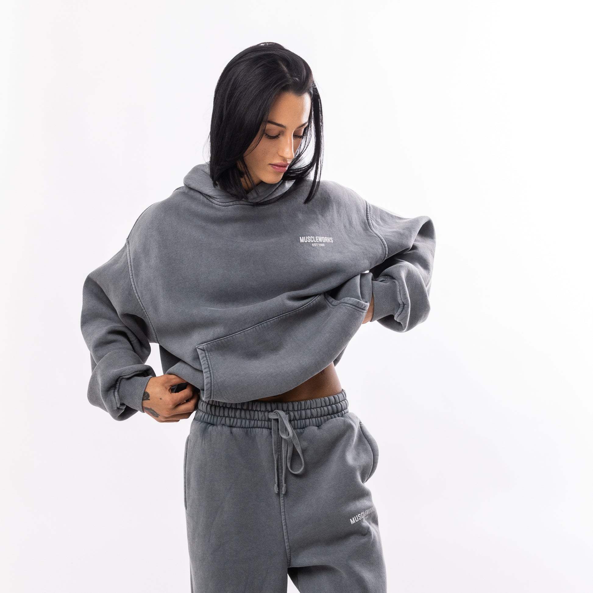 MW Oversize Vintage Washed Hoodie