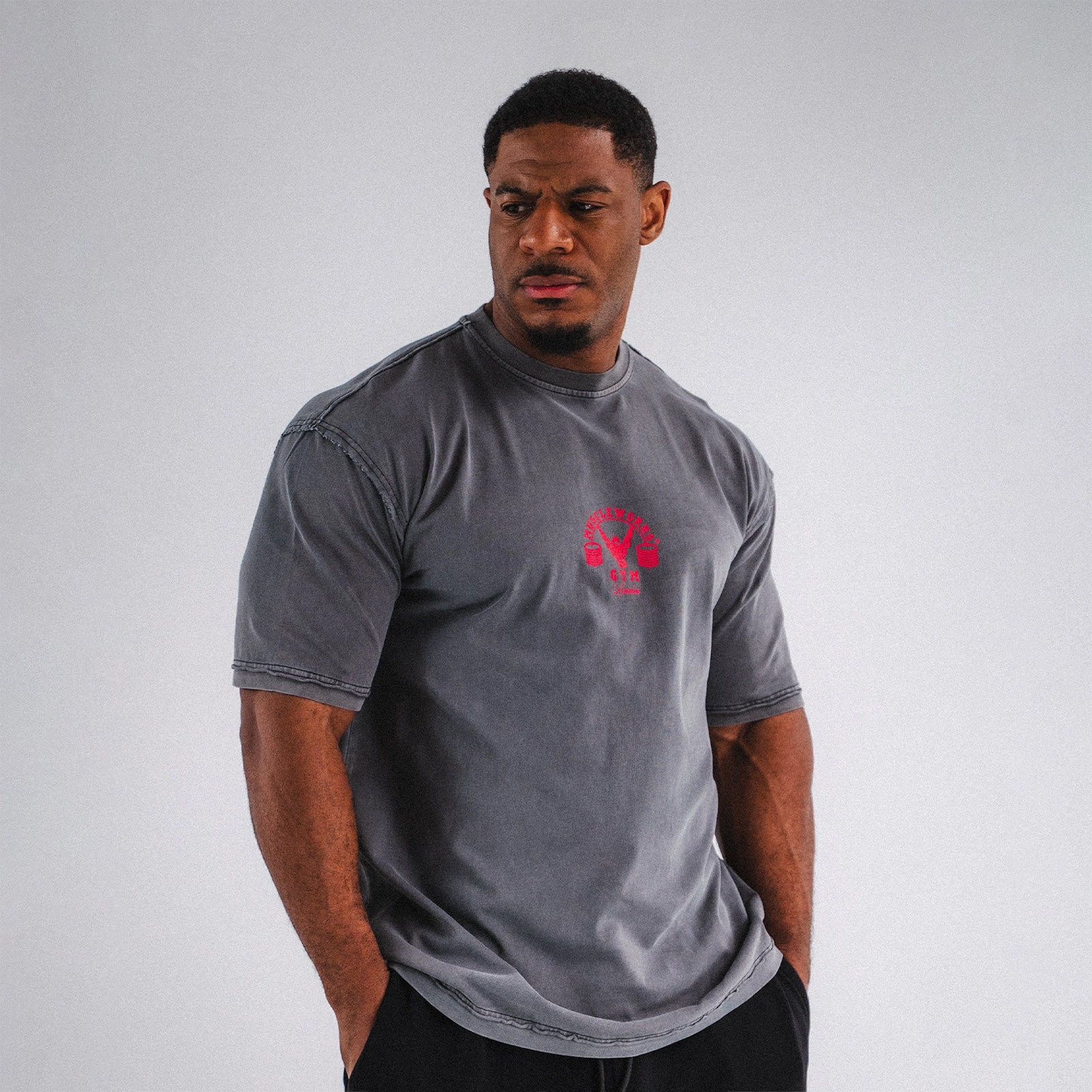 MW Oversized Washed Grey T-Shirt