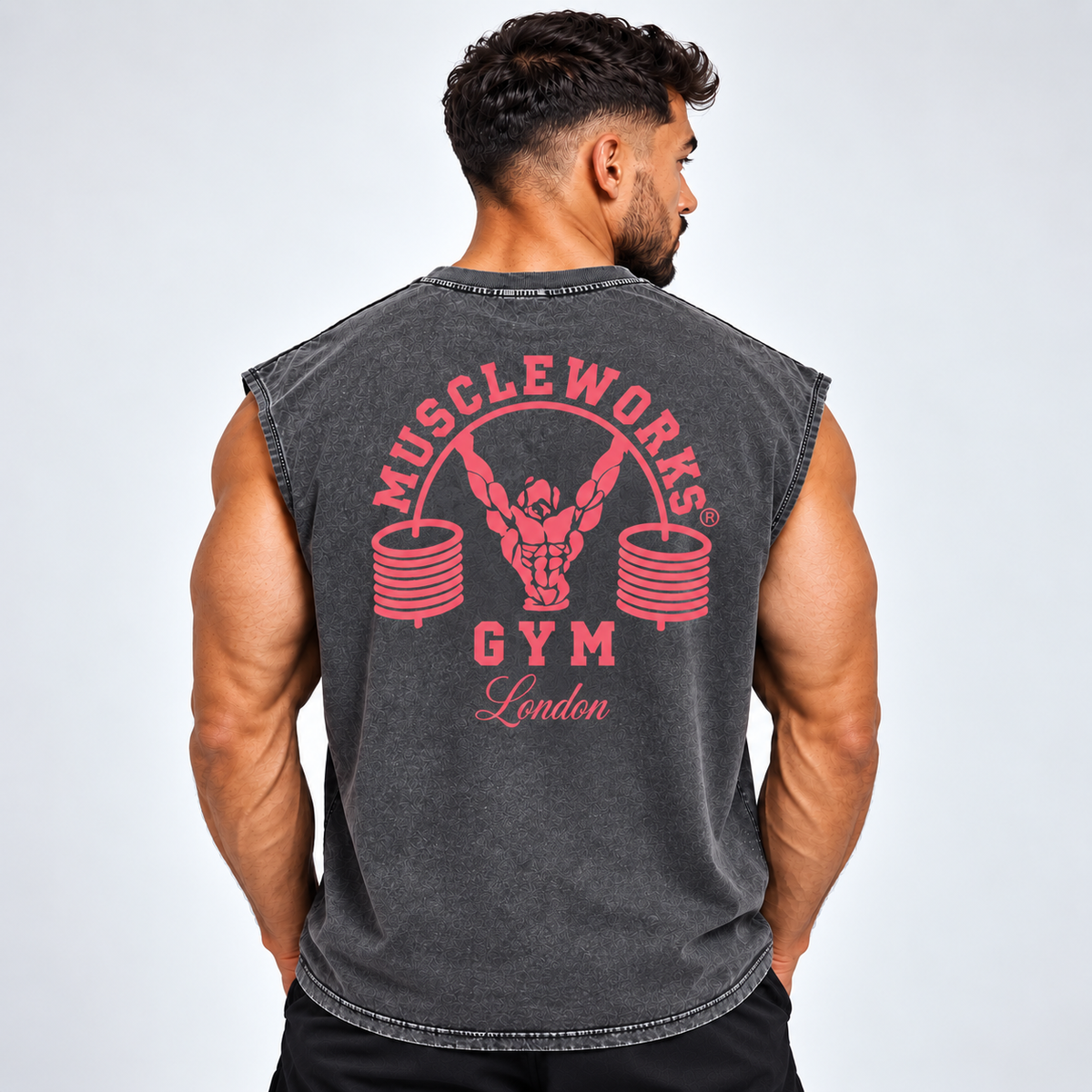 MW Oversized Washed Grey Active T-Shirt