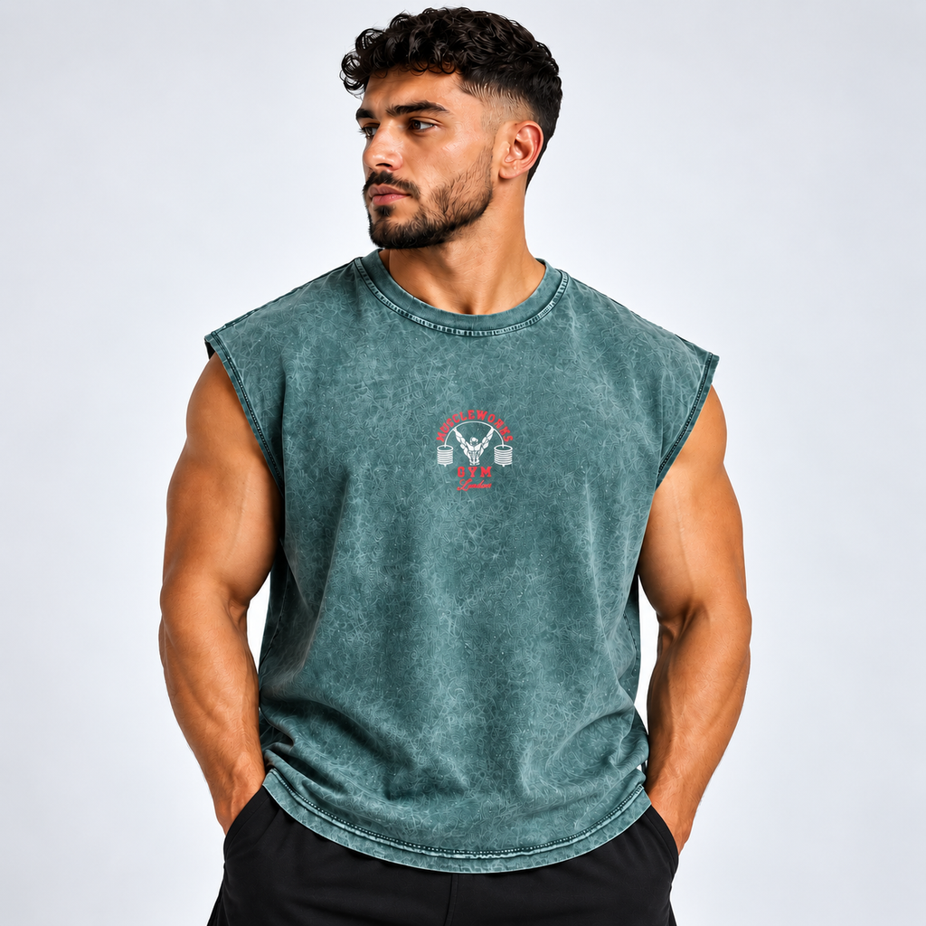 MW Oversized Washed Green Active T-Shirt