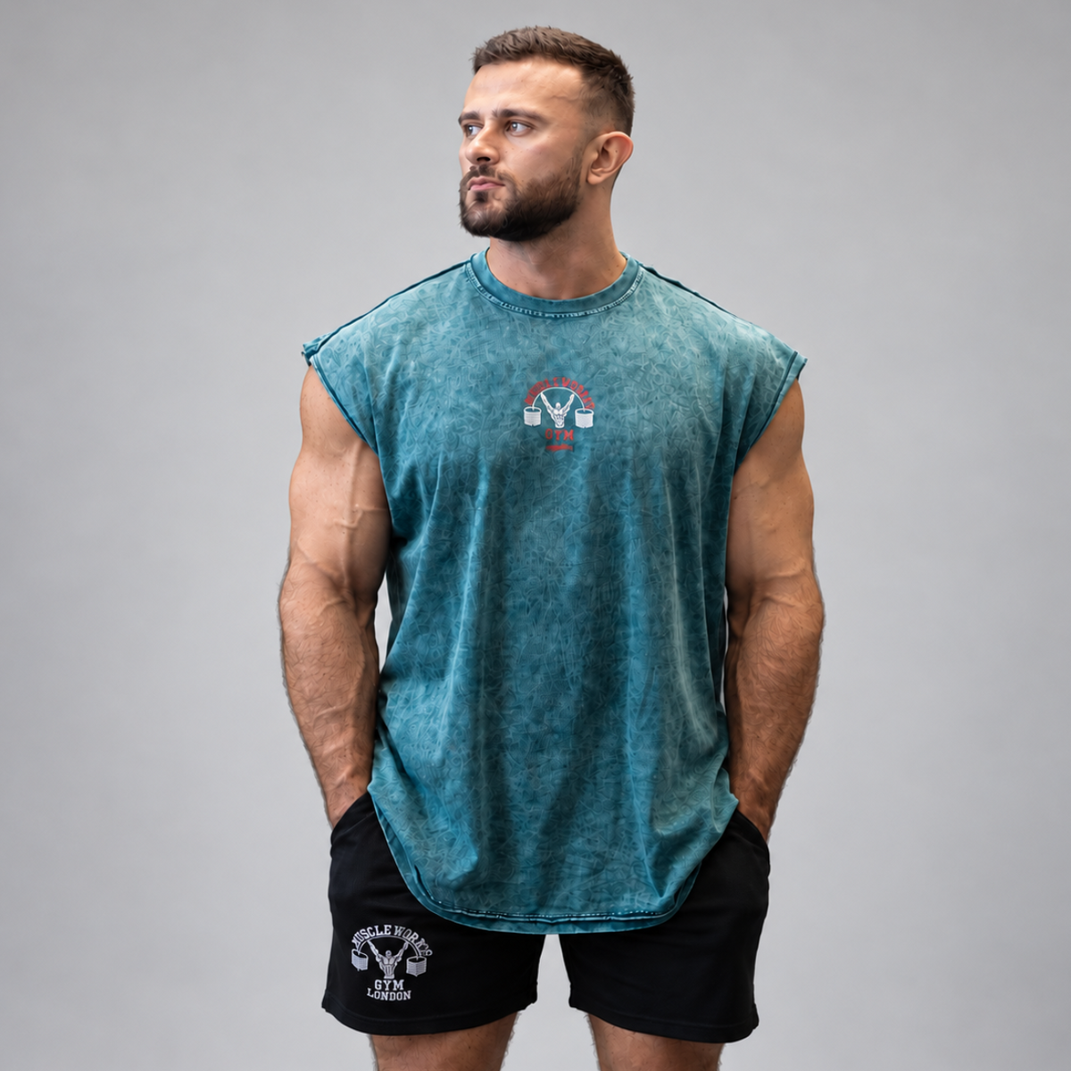 MW Oversized Washed Green Active T-Shirt
