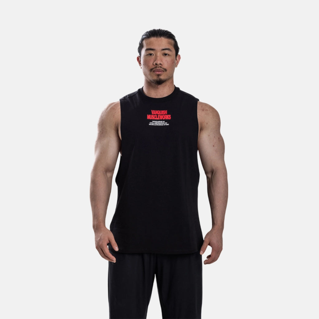 Vanquish X Muscleworks Black Sleeveless T-Shirt