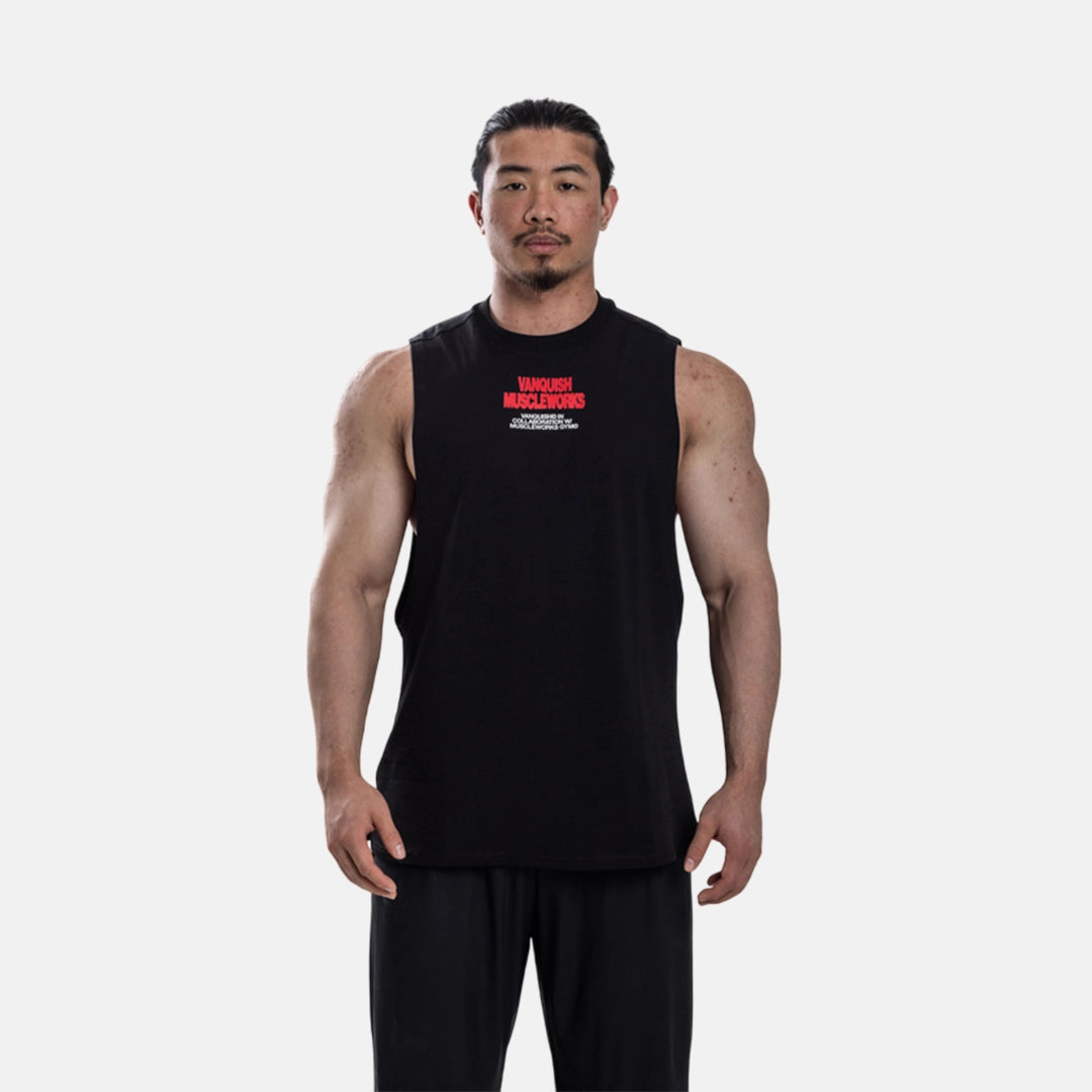 Vanquish X Muscleworks Black Sleeveless T-Shirt