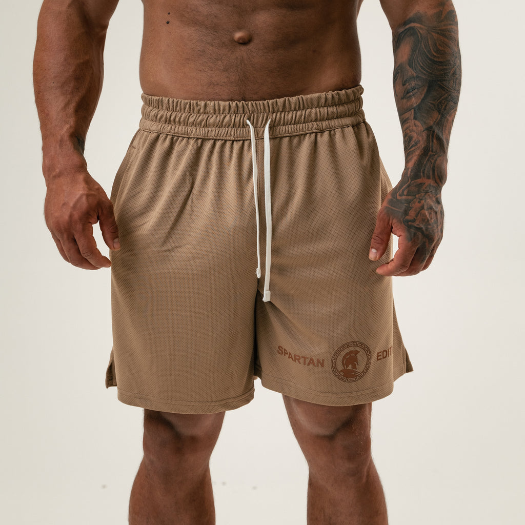 MW Spartan Edition Mesh Shorts Beige