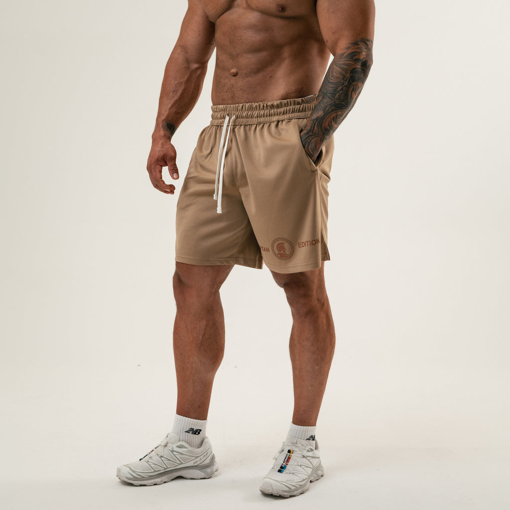 MW Spartan Edition Mesh Shorts Beige