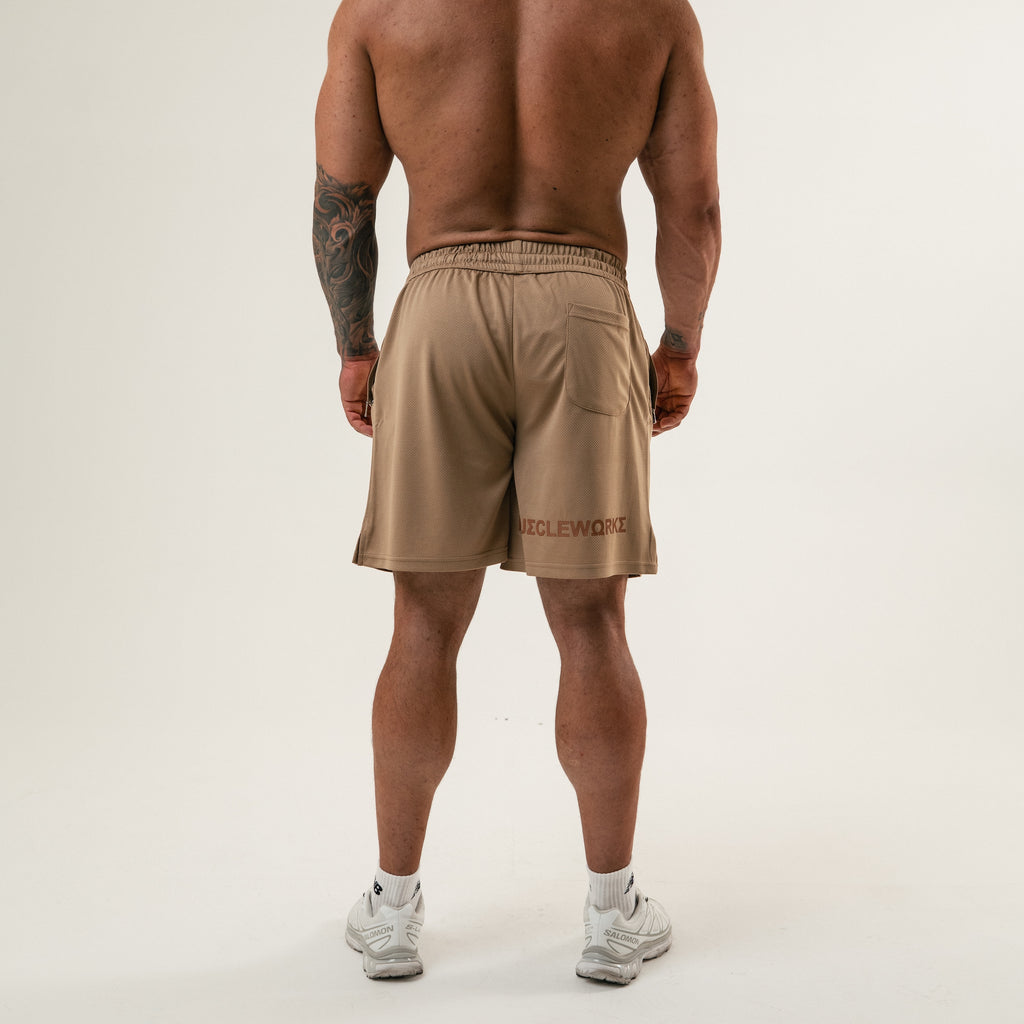 MW Spartan Edition Mesh Shorts Beige
