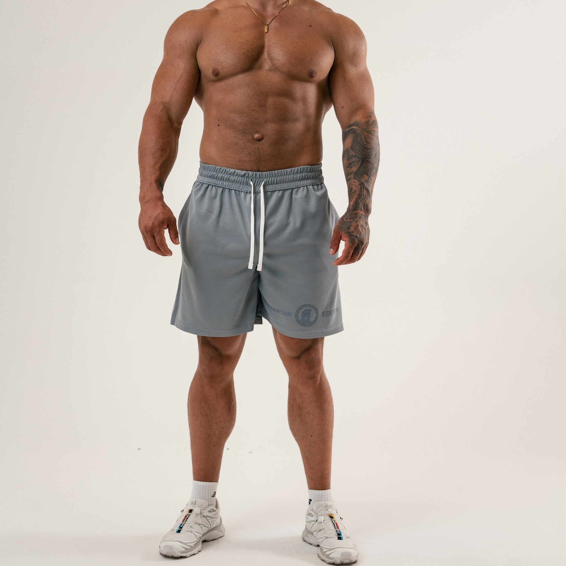 MW Spartan Edition Mesh Shorts Steel Grey