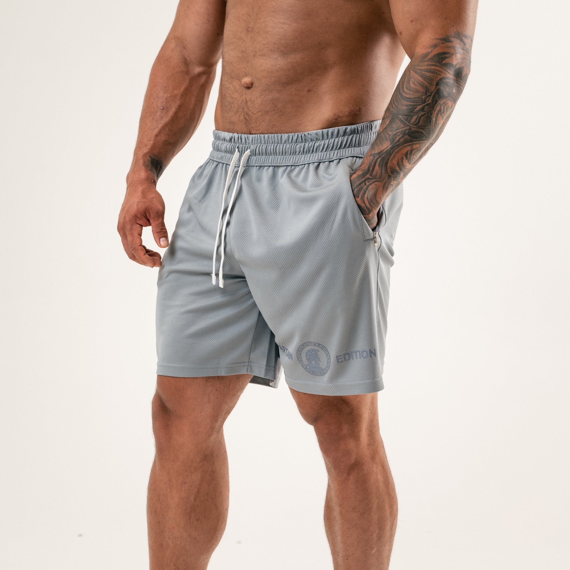 MW Spartan Edition Mesh Shorts Steel Grey