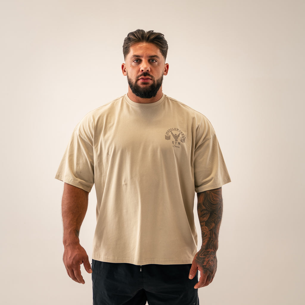 MW Spartan Edition Oversized T-Shirt – Warm Sand