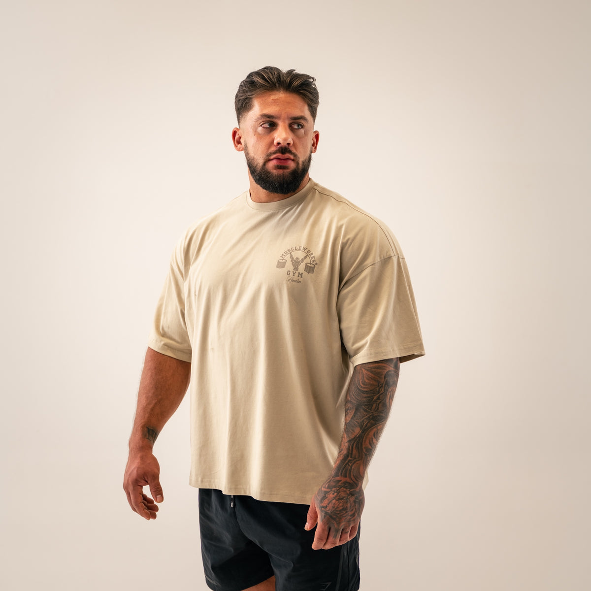 MW Spartan Edition Oversized T-Shirt – Warm Sand